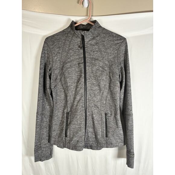 Lululemon DEFINE JACKET Size 10 LUON Heathered Gray W4557S Athletic Sculpting - Picture 1 of 8